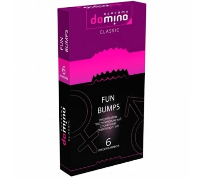 Презервативы с точечной поверхностью Domino Classic FUN BUMPS, №6