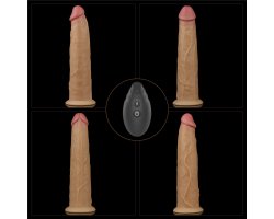 Двухслойный перезаряжаемый ротатор на присоске Platinum Silicone, 22,8 см, Ø 4,9 см-foto9