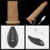 Двухслойный перезаряжаемый ротатор на присоске Platinum Silicone, 22,8 см, Ø 4,9 см