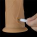 Двухслойный перезаряжаемый ротатор на присоске Platinum Silicone, 22,8 см, Ø 4,9 см