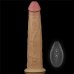 Двухслойный перезаряжаемый ротатор на присоске Platinum Silicone, 22,8 см, Ø 4,9 см