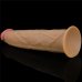 Двухслойный перезаряжаемый ротатор на присоске Platinum Silicone, 22,8 см, Ø 4,9 см