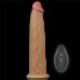 Двухслойный перезаряжаемый ротатор на присоске Platinum Silicone, 22,8 см, Ø 4,9 см