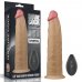 Двухслойный перезаряжаемый ротатор на присоске Platinum Silicone, 22,8 см, Ø 4,9 см