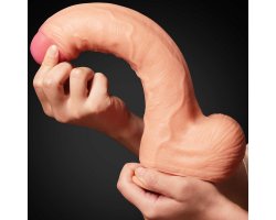 Фаллоимитатор Dual Layer Platinum Silicone Cock, 28 см, Ø 5,3 см-foto7