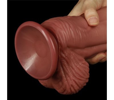 Фаллоимитатор Dual Layer Platinum Silicone Cock, 24,5 см, Ø 6-7 см