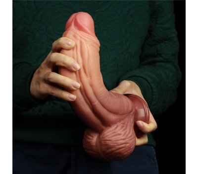 Фаллоимитатор Dual Layer Platinum Silicone Cock, 24,5 см, Ø 6-7 см