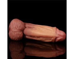Фаллоимитатор Dual Layer Platinum Silicone Cock, 24,5 см, Ø 6-7 см-foto12