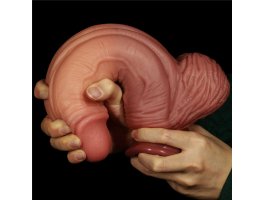 Фаллоимитатор Dual Layer Platinum Silicone Cock, 24,5 см, Ø 6-7 см-foto11