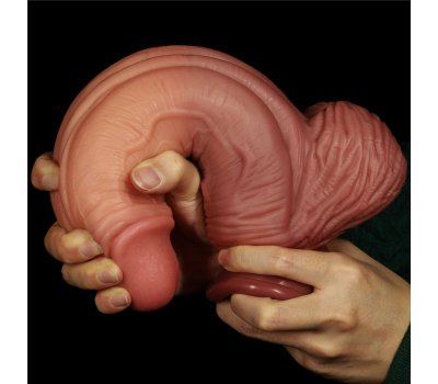 Фаллоимитатор Dual Layer Platinum Silicone Cock, 24,5 см, Ø 6-7 см