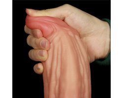 Фаллоимитатор Dual Layer Platinum Silicone Cock, 24,5 см, Ø 6-7 см-foto11