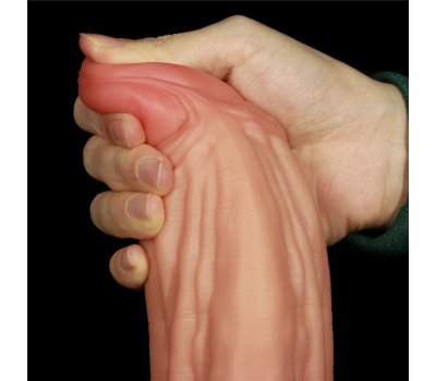 Фаллоимитатор Dual Layer Platinum Silicone Cock, 24,5 см, Ø 6-7 см