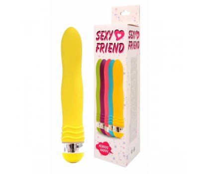 Желтый вибромассажёр Sexy friend, Ø 2,9 см Желтый вибромассажёр Sexy friend, Ø 2,9 см