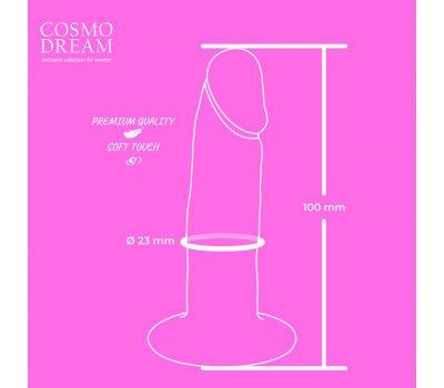 Втулка-фаллос розовый, Ø 2,3