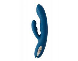 Вибратор Svakom «Aylin Dark Blue» с пульсирующей головкой, синий, 21,5 см, Ø 3,3 см