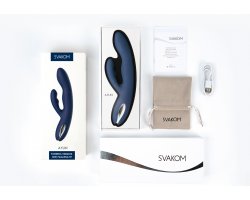 Вибратор Svakom «Aylin Dark Blue» с пульсирующей головкой, синий, 21,5 см, Ø 3,3 см-foto4