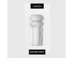 Сменный рукав для мастурбатора Svakom «Sam Neo Sleeve» белый, 17 см, Ø 2 см-foto5
