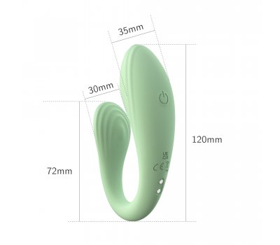 Стимулятор для пар WINYI «DORIS» с дистанционным управлением, бирюзовый