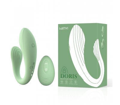 Стимулятор для пар WINYI «DORIS» с дистанционным управлением, бирюзовый