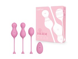Набор вагинальных шариков WINYI «HEIDI» с дистанционным управлением, розовые Набор вагинальных шариков WINYI «HEIDI» с дистанционным управлением, розовые