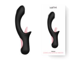Необычный вибратор WINYI «GEMMA», черный, 24,5 см, Ø 3,6 см Необычный вибратор WINYI «GEMMA», черный, 24,5 см, Ø 3,6 см