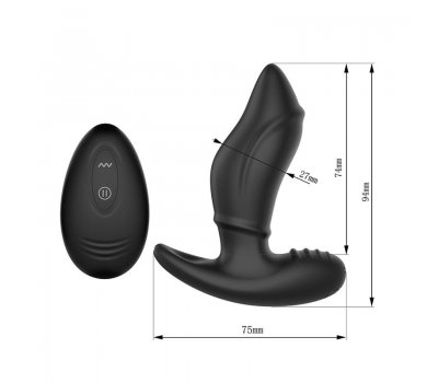 Анальный вибростимулятор WINYI «ALEX», черный, 9,4 см, Ø 2,4 см Анальный вибростимулятор WINYI «ALEX», черный, 9,4 см, Ø 2,4 см