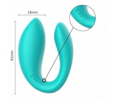 НЕКОМПЛЕКТ! Стимулятор для пар WINYI «HELEN», бирюзовый