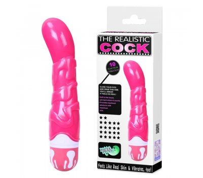 Рельефный вибратор The Realistic Cock 21,8 см, Ø 3,8 см Рельефный вибратор The Realistic Cock 21,8 см, Ø 3,8 см