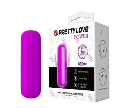 Вибропуля пурпурная Pretty Love Power, 6 см, Ø 1,8 см Вибропуля пурпурная Pretty Love Power, 6 см, Ø 1,8 см