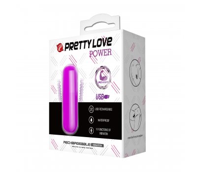 Вибропуля пурпурная Pretty Love Power, 6 см, Ø 1,8 см Вибропуля пурпурная Pretty Love Power, 6 см, Ø 1,8 см