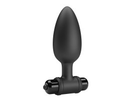 Анальная пробка черного цвета с вибрацией Vibrating Butt Plug, 11,8 см, Ø 3,8 см-foto6