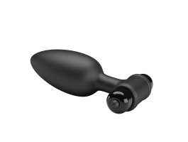 Анальная пробка черного цвета с вибрацией Vibrating Butt Plug, 11,8 см, Ø 3,8 см-foto9