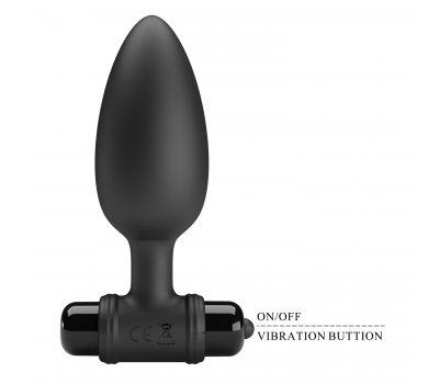 Анальная пробка черного цвета с вибрацией Vibrating Butt Plug, 11,8 см, Ø 3,8 см Анальная пробка черного цвета с вибрацией Vibrating Butt Plug, 11,8 см, Ø 3,8 см