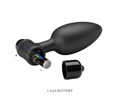 Анальная пробка черного цвета с вибрацией Vibrating Butt Plug, 11,8 см, Ø 3,8 см Анальная пробка черного цвета с вибрацией Vibrating Butt Plug, 11,8 см, Ø 3,8 см