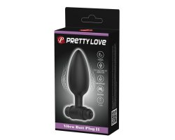 Анальная пробка черного цвета с вибрацией Vibrating Butt Plug, 11,8 см, Ø 3,8 см-foto9