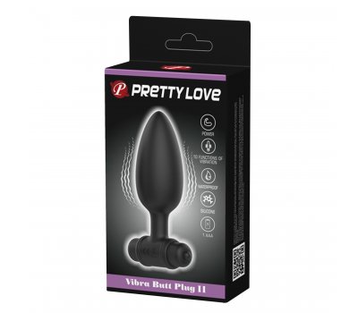 Анальная пробка черного цвета с вибрацией Vibrating Butt Plug, 11,8 см, Ø 3,8 см Анальная пробка черного цвета с вибрацией Vibrating Butt Plug, 11,8 см, Ø 3,8 см