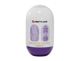 Двустороннее яйцо-мастурбатор Pretty Love Smooth Stripes Cupid-X-foto4
