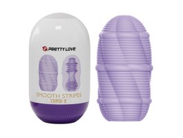 Двустороннее яйцо-мастурбатор Pretty Love Smooth Stripes Cupid-X Двустороннее яйцо-мастурбатор Pretty Love Smooth Stripes Cupid-X