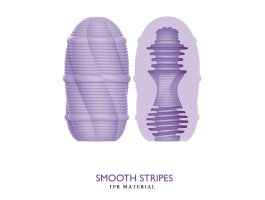 Двустороннее яйцо-мастурбатор Pretty Love Smooth Stripes Cupid-X-foto3
