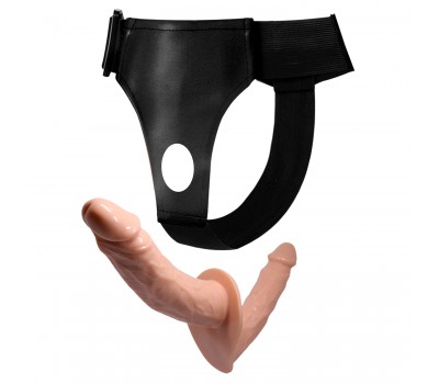 Двойной страпон с реалистичными насадками Ultra Passionate Harness