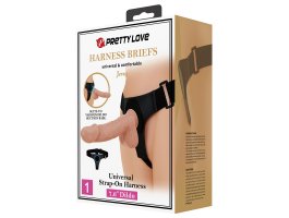 Страпон с реалистичной насадкой Harness Briefs Jerry-foto2