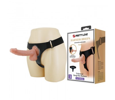 Страпон с реалистичной насадкой Harness Briefs Kevin