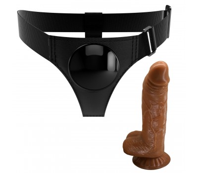 Страпон с реалистичной насадкой Harness Briefs Micheal
