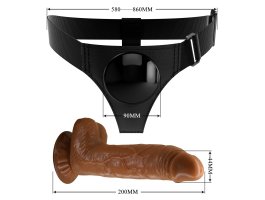 Страпон с реалистичной насадкой Harness Briefs Micheal-foto2