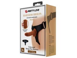 Страпон с реалистичной насадкой Harness Briefs Micheal
