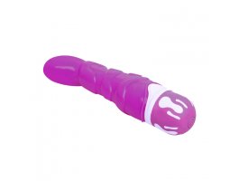 Рельефный вибратор The Realistic Cock 21,8 см, Ø 3,8 см, фиолетовый-foto5