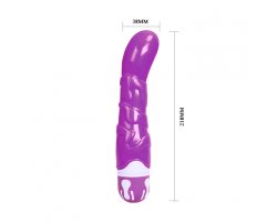 Рельефный вибратор The Realistic Cock 21,8 см, Ø 3,8 см, фиолетовый-foto7
