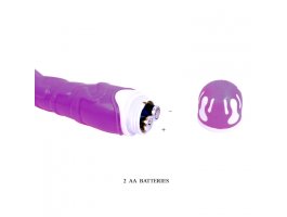 Рельефный вибратор The Realistic Cock 21,8 см, Ø 3,8 см, фиолетовый-foto2