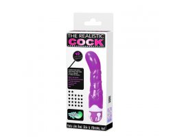 Рельефный вибратор The Realistic Cock 21,8 см, Ø 3,8 см, фиолетовый-foto4