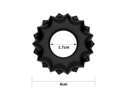Черное эрекционное кольцо Power Plus Cockring-foto5